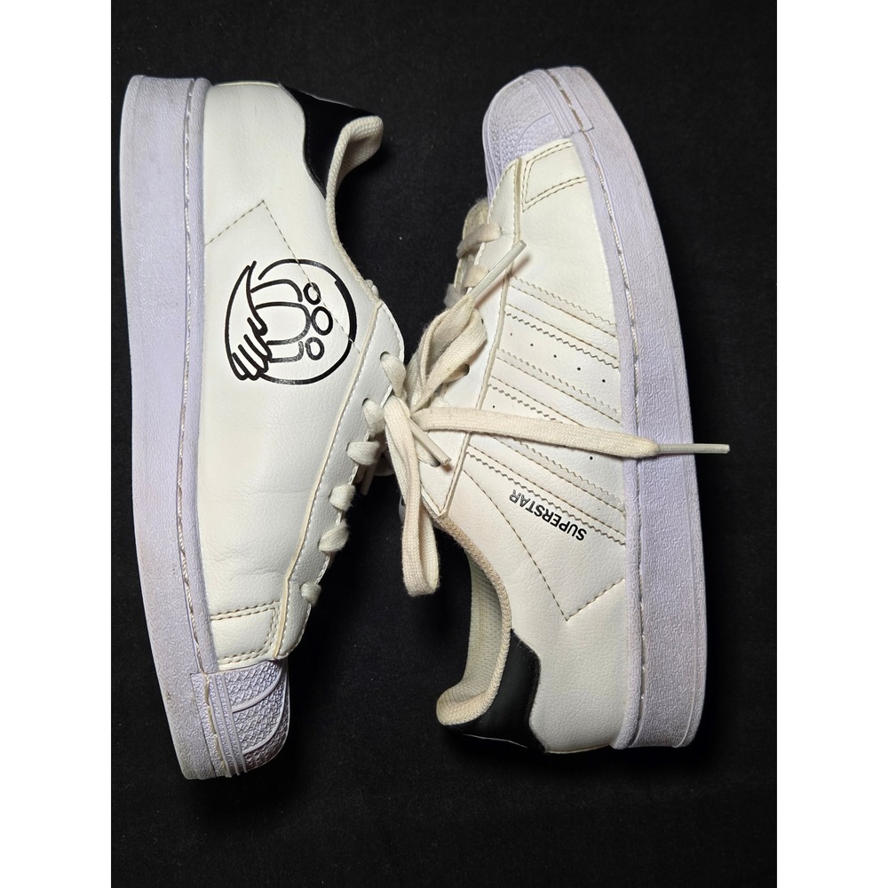 Adidas Superstar Kids Shoes White Black Shell Toe‎ Casual Sneakers Size 2.5Y